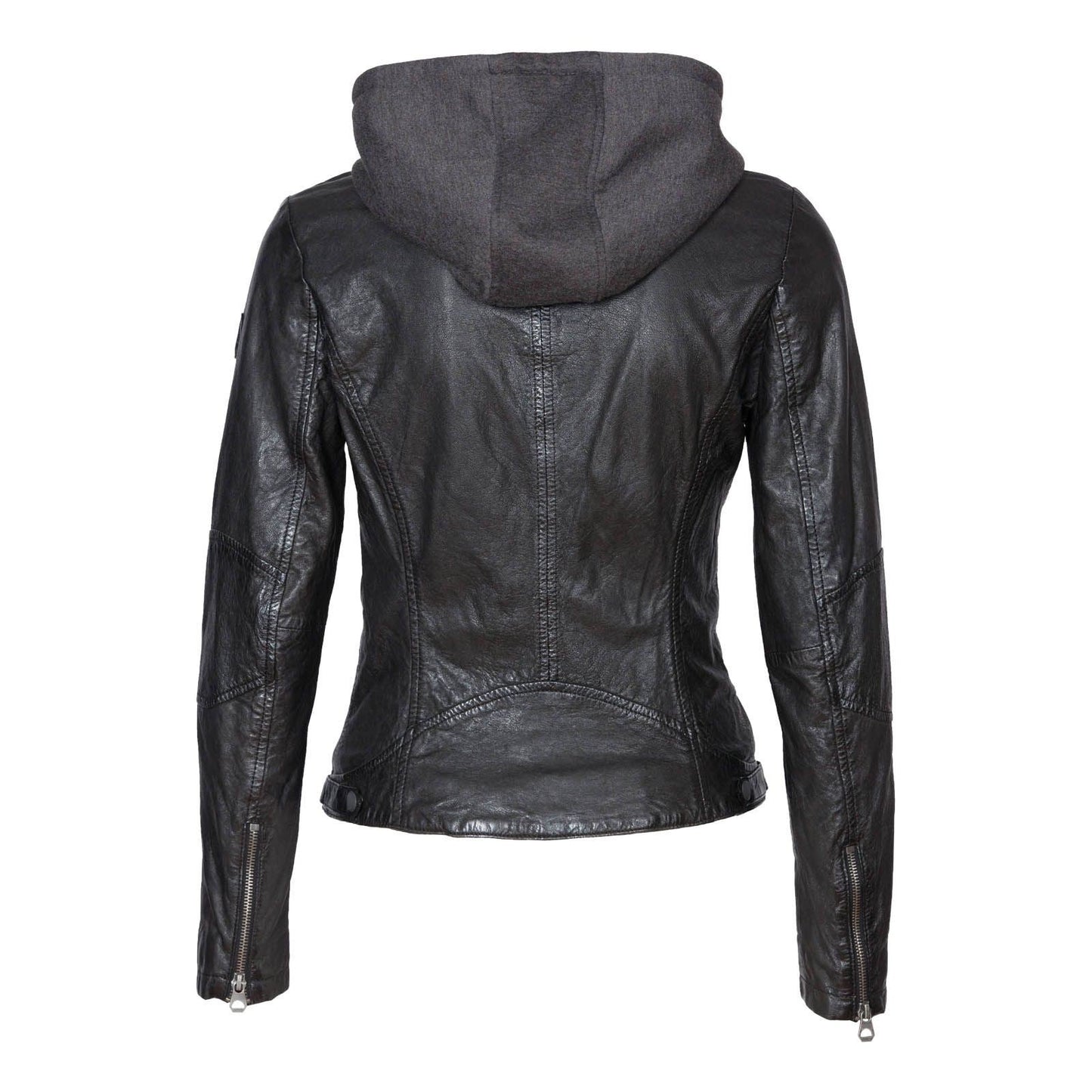 Yoa SF Veste en cuir, Noir